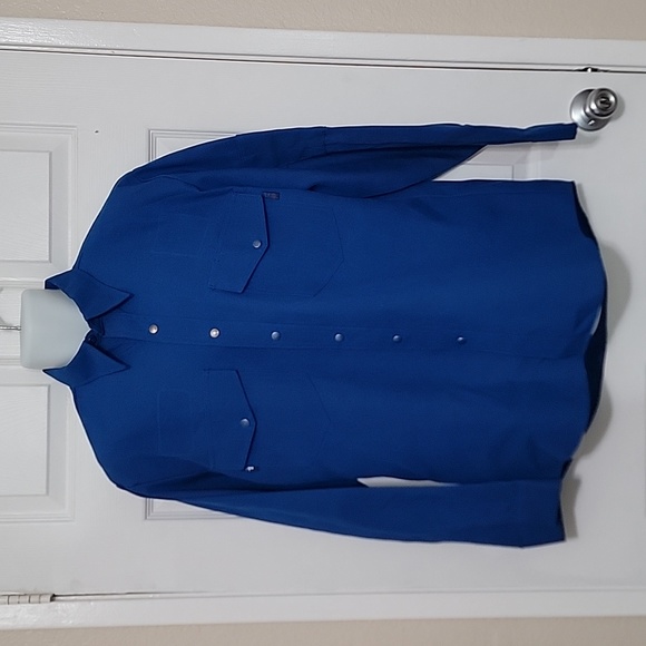 WORKRITE NOMEX IIIA LONG SLEEVE MEN'S FR BUTTON DOWN SHIRT SIZE 48R - Picture 1 of 7